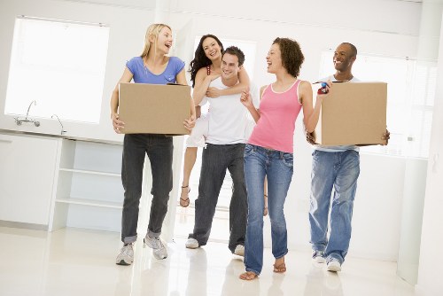 Removal team helping with a local move in Loxford