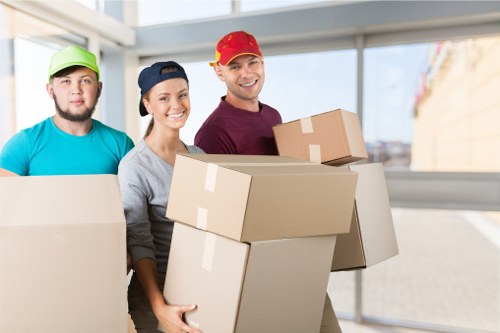Removal team helping with a local home move in Loxford