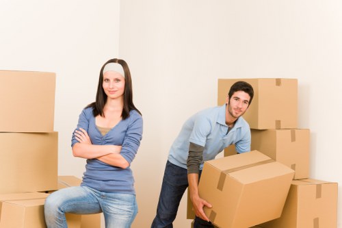 Office furniture and IT equipment prepared for relocation