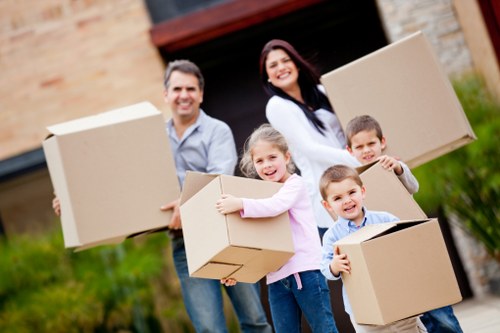 Packing and handling boxes during a local home relocation