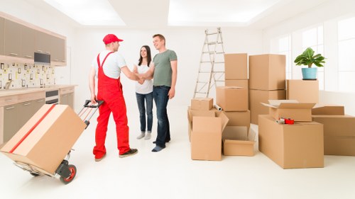 Packing and transporting boxes for a move in Loxford